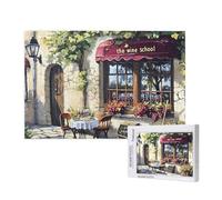 Puzzle 1500 Pièces Rue Puzzle Fleuriste Motifs,Puzzles Bois Adulte avec Boîte Cadeau,Loisirs Créatifs Adultes DIY Activite Manuelle,Cadeau Anniversaire Homme Femme,Décoration Intérieure,87x57cm,p819t