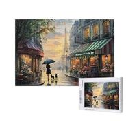 Puzzle 1500 Pièces Rue Puzzle Paysage Motifs,Puzzles Bois Adulte avec Boîte Cadeau,Loisirs Créatifs Adultes DIY Activite Manuelle,Cadeau Anniversaire Homme Femme,Décoration Intérieure,87x57cm,p643t