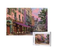Puzzle 1500 Pièces Rue Puzzle Paysage Motifs,Puzzles Bois Adulte avec Boîte Cadeau,Loisirs Créatifs Adultes DIY Activite Manuelle,Cadeau Anniversaire Homme Femme,Décoration Intérieure,87x57cm,p878t