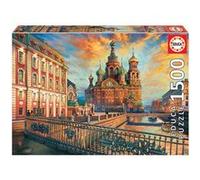 Puzzle 1500 Pièces Saint-Petersbourg Thème Architecture et Paysages Educa Multicolore Multicolore G