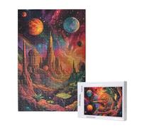 Puzzle 1500 Pièces Tirer le fil Puzzle Paysage,Puzzles Bois Adulte avec Boîte Cadeau,Loisirs Créatifs Adultes DIY Activite Manuelle,Cadeau Anniversaire Homme Femme,Décoration Intérieure,87x57cm,p1318t