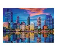 Puzzle 1500 pièces : Unlimited Fit Technology : Réflexion urbaine, Perth, Australie Trefl Prime G