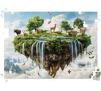 Puzzle 1500P Pièces Animal Afrique, Puzzles Bois 34.3 x 22.4 in, l0-104 | Puzzles Classiques, Jeux de Puzzle pour Toute la Famille, Cadeaux pour Hommes, Jeu Anti-Stress avec Poster, Décor Salon