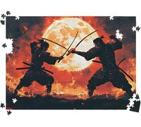 Puzzle 1500P Pièces Flamme Guerrier, Puzzles Bois 34.3 x 22.4 in, l0-267 | Puzzles Classiques, Jeux de Puzzle pour Toute la Famille, Cadeaux pour Hommes, Jeu Anti-Stress avec Poster, Décor Salon