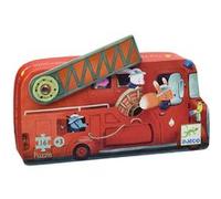Djeco Puzzle Le camion de pompier 16 pièces