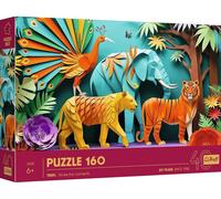 Puzzle 160 40e anniversaire Trefl Paper Art : Jungle 40051