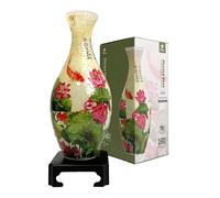 Pintoo Puzzle Vase 3D – Carpe et lotus – 160 pièces