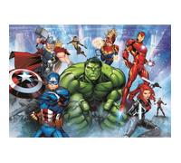 Clementoni Puzzle Marvel Avengers 180 pièces – Supercolor, 7 ans+, 48,5×33,5 cm, recyclé