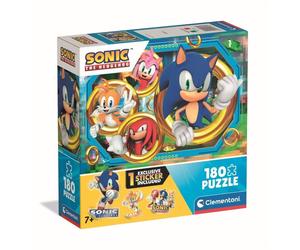 Puzzle 180 pièces Clementoni Sonic the Hedgehog 48,5 x 33,5 cm Boîte colorée (bleu/jaune/sarcelle/blanc)