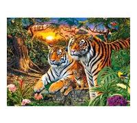 Puzzle 180 pièces : Famille de Tigres Castorland G
