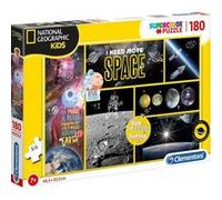 Puzzle 180 pieces les planetes et l espace - puzzle enfant - collection national geographic G