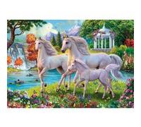 Clementoni Puzzle enfant Unicorns at The Waterfall 180 pièces Fabriqué en Italie 29794