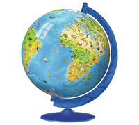 Ravensburger Puzzle 3D Globe, âge recommandé à partir de 6 Ans, 180 pièces, diamètre 20 cm