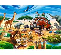 Puzzle 180 Pièces Safari Aventure