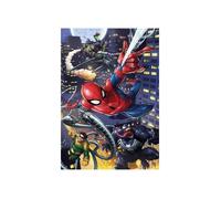 Puzzle 180 Pieces Spiderman Marvel - Puzzle Enfant - Collection Super Heros Spider-Man + une Carte