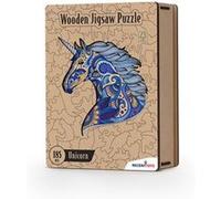 Recent Toys Puzzle licorne en bois pour adultes et enfants. Puzzle de 185 pièces, grande taille 26 x 31 cm, pièces de forme unique. Comprend un coffret cadeau en bois et un support.