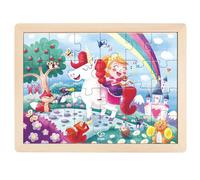 Puzzle 2 en 1 24 pièces Hape Licorne