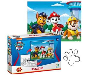 Puzzle 2 en 1 - DODO - Paw Patrol - 30 pièces - Livre de coloriage - Pour enfants 3 ans et plus