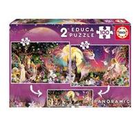 Puzzle 2 x 100 pièces : Fantasia Educa G