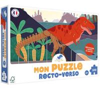 Puzzle 2 x 100 pièces Les Jouets Libres Mon puzzle recto-verso T-Rex