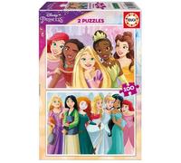 Puzzle 2 x 100 pièces : Princesses Disney