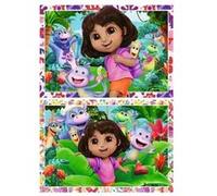 Puzzle 2 x 24 pieces - L univers de Dora l exploratrice Vert