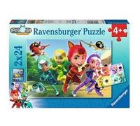 Ravensburger - Puzzle Enfant - Lot de 2 Puzzles 24 pièces - Les défenseurs des Animaux/Petronix Defenders - Enfant dès 4 Ans - Puzzle de qualité supérieure - 2 Posters à Taille réelle - 05726