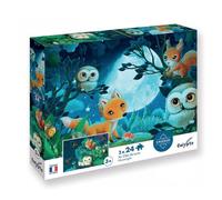 Puzzle 2 x 24p au clair de la lune