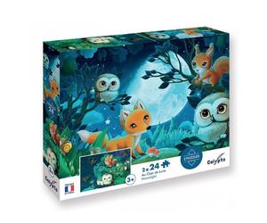 Puzzle 2 x 24p Au clair de la lune