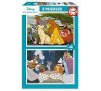 Puzzle 2 X 48 - Animaux De Disney