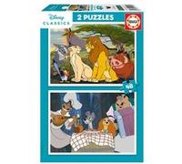 Educa - Disney | Ensemble de 2 Puzzles pour Enfants avec 48 pièces. Mesure: 28 x 20 cm. Recommandé de 4 Ans (19996)