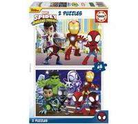 Puzzle 2 x 48 pcs - Spidey et ses amis Multicolore G