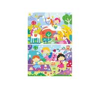 Puzzle 2 x 48 pièces : Licorne et Fée