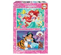 Puzzle 2 x 48 - Princesse Ariel et Princesse Jasmin