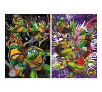 Educa - Ninja Turtles | 2 Puzzles emballent avec 500 pièces chacun. Mesure: 34 x 48 cm. À partir de 11 Ans (19916)