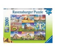 Puzzle 200 p XXL - Les monuments du monde multicolore G