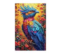 Puzzle 200 Pièces Adultes Animal Aigle Fleur 35x25 cm Jeu Éducatif Impossible Difficile comme Cadeau et Décoration Murale Puzzle Adulte 200 Pieces