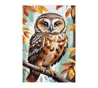 Puzzle 200 Pièces Adultes Animal Hibou 35x25 cm Jeu Éducatif Jeu de Création et Logique Concentration, Cadeau Garcon et Fille, Puzzle Adulte 200 Pièces