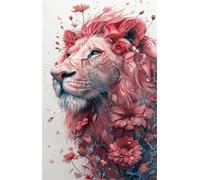 Puzzle 200 Pieces Adultes Animal Lion Fleur 35 x 25 cm Puzzle Adulte Jeu éducatif défi Jouet Puzzle Impossible 200 Pièces Puzzles