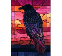 Puzzle 200 Pièces Adultes Animaux Vitrail, Défis Amusants Parfait pour la Détente Créativité, Puzzle 200 Pieces 35 x 25 cm