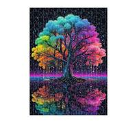Puzzle 200 Pièces Adultes Arbre de Vie Coloré 35x25 cm Jeu Éducatif Impossible Difficile comme Cadeau et Décoration Murale Puzzle Adulte 200 Pieces