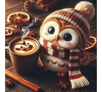 Puzzle 200 Pièces Adultes Café Hibou Animal, Développe Observation, Logique et Concentration, Puzzle Adulte 200 Pieces 28x28 cm