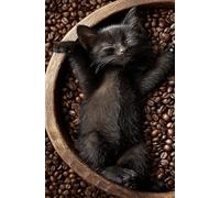 Puzzle 200 Pièces Adultes Chat Grains Café, Défis Amusants Parfait pour la Détente Créativité, Puzzle 200 Pieces 35 x 25 cm