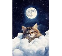 Puzzle 200 Pieces Adultes Chatons Animaux Lune 35 x 25 cm Puzzle Adulte Jeu éducatif défi Jouet Puzzle Impossible 200 Pièces Puzzles