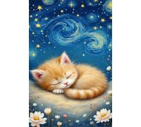 Puzzle 200 Pièces Adultes Chatons Ciel Étoilé Puzzles Classique Divertissement Créatif Jouets de Jeu Stimulants Puzzle 200 Pieces 35x25 cm