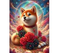 Puzzle 200 Pièces Adultes Chien Cosmique Fantastique, 200 pièces Puzzles pour Adultes Jeu éducatif Jouets Défi, Décoration de la Maison, Cadeaux de Vacances