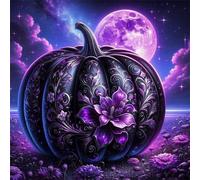 Puzzle 200 Pièces Adultes Citrouille Lunaire, Développe Observation, Logique et Concentration, Puzzle Adulte 200 Pieces 28x28 cm