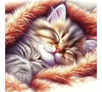 Puzzle 200 Pièces Adultes Couverture pour Chat, Puzzle Adulte 200 Pieces, Relax Puzzles Jeux, Bricolage Puzzles Classiques pour Décoration Maison Cadeaux 28x28cm/11x11inch