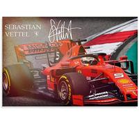 Puzzle 200 Pièces Adultes Enfant Sebastian Vettel, pilote de course, champion du monde de F1 en bois puzzles dagogique jeu Enfant 200 Pieces 200 Piece 13.7x9.8inch(35x25cm) Sans Cadre