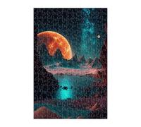 Puzzle 200 Pièces Adultes Jaune Planète Espace 35x25 cm Jeu Éducatif Impossible Difficile comme Cadeau et Décoration Murale Puzzle Adulte 200 Pieces